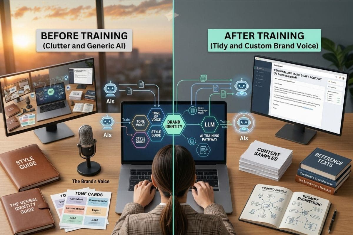 How to Train AI on Your Unique Brand Voice (A Step-by-Step Guide)