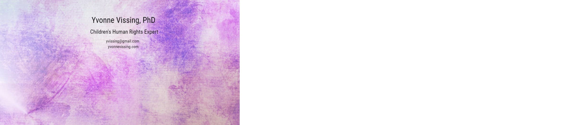 Yvonne Vissing cover image